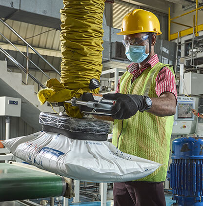 Formaldehyde products are carefully packed and thoroughly checked by workers